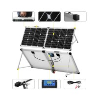 Monokrystalický Solární panel včetně regulátoru  - skládací 100W